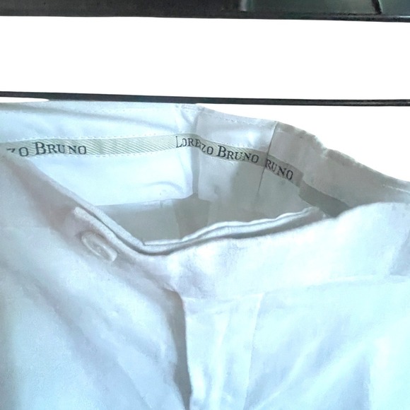 Lorenzo Bruno Italian Made White Linen Dress Pants 40 NWT - Picture 5 of 7
